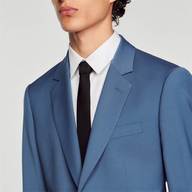 Sandro Wool suit jacket Blue | SN-SDO65236