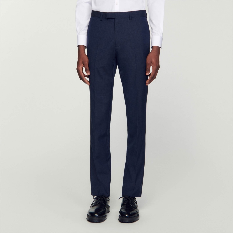 Sandro Wool suit pants Navy Blue | SN-SDO65231