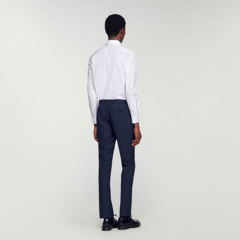 Sandro Wool suit pants Navy Blue | SN-SDO65231