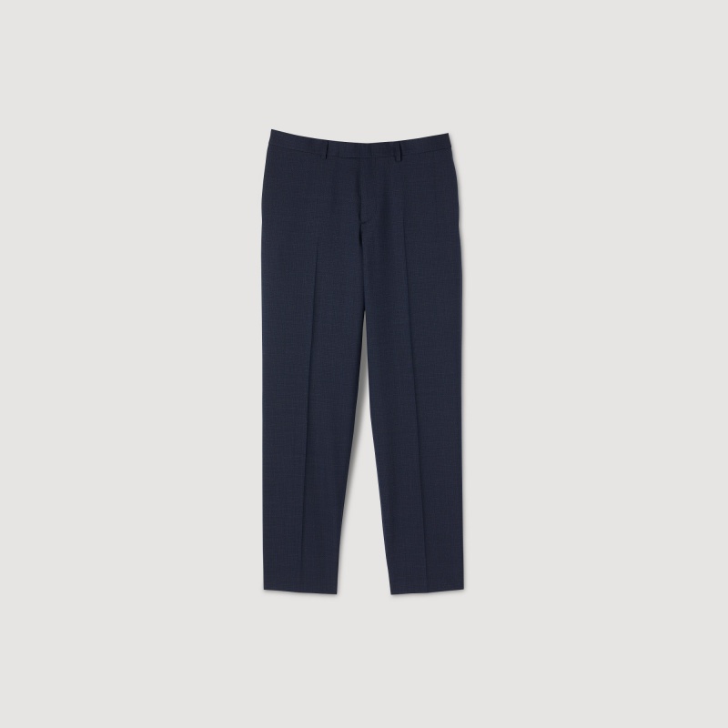 Sandro Wool suit pants Navy Blue | SN-SDO65231