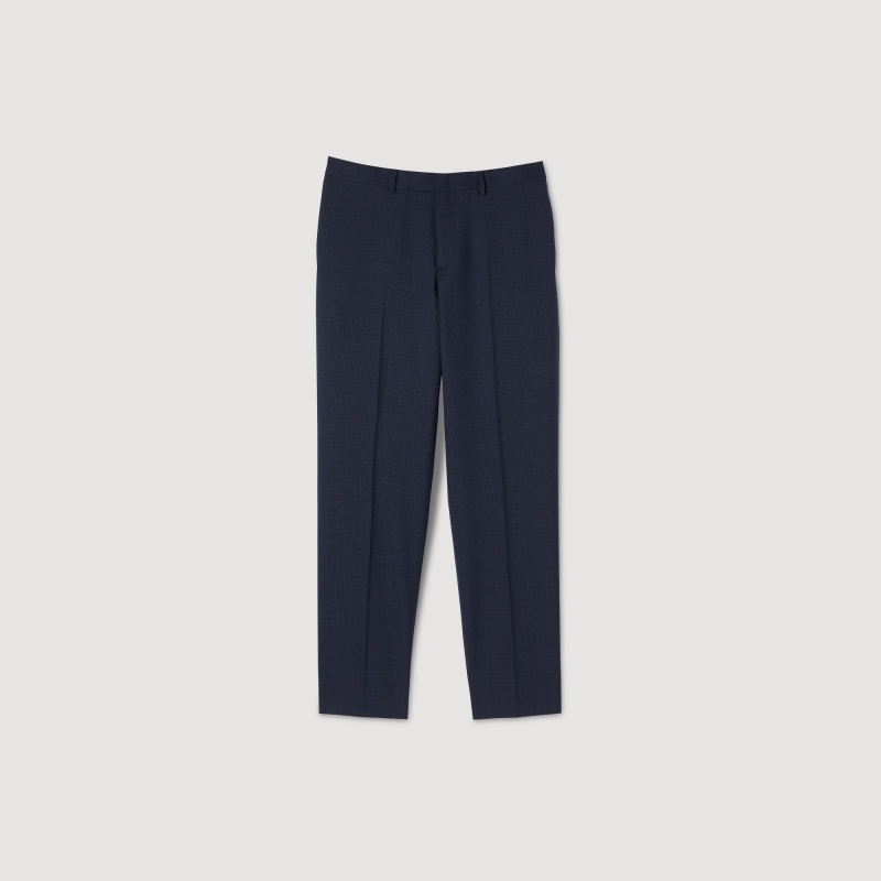 Sandro Wool suit pants Navy Blue | SN-SDO65365