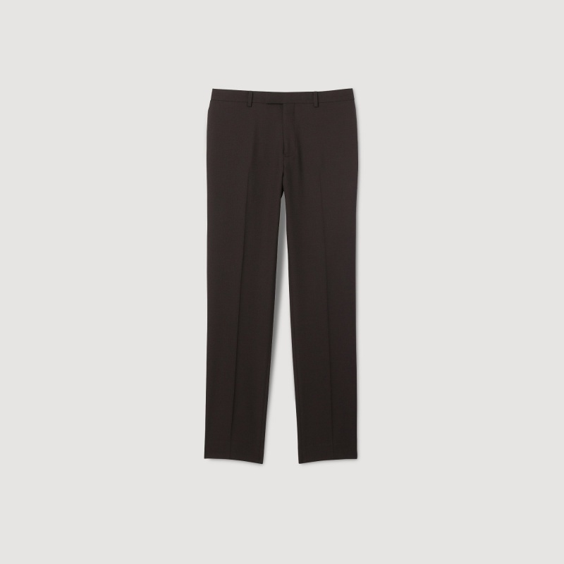 Sandro Wool suit trousers Black Brown | SN-SDO65206