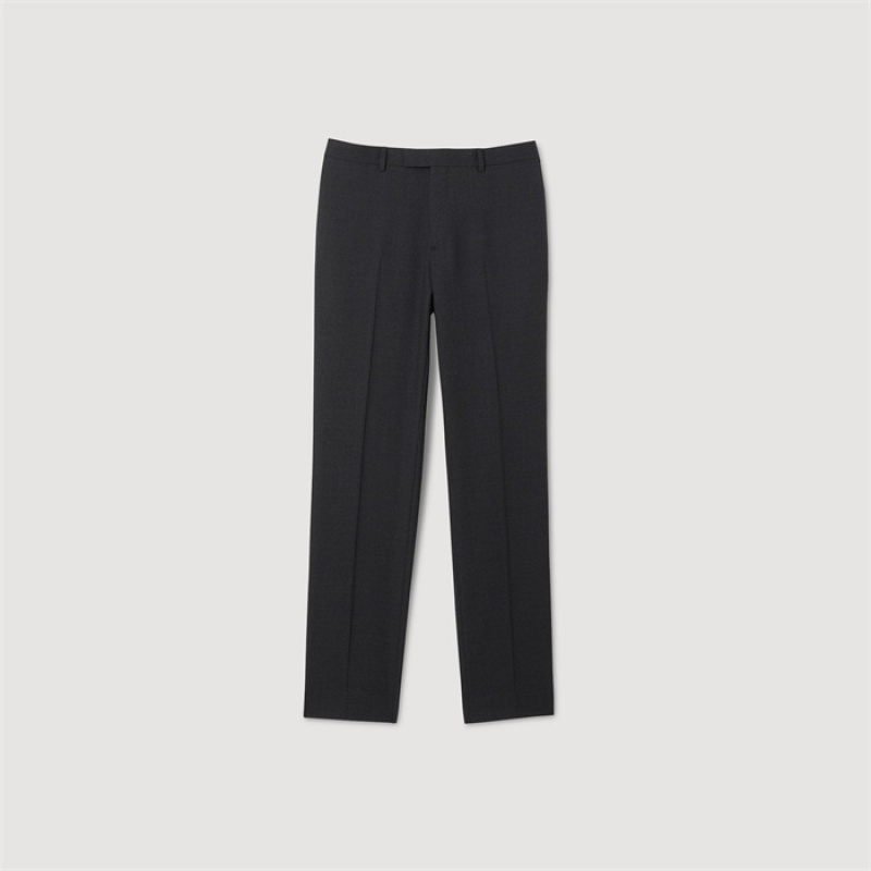 Sandro Wool suit trousers Dark Grey | SN-SDO65205