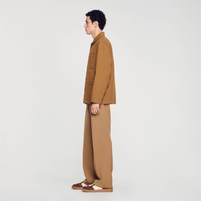 Sandro Worker jacket Camel | SN-SDO65084