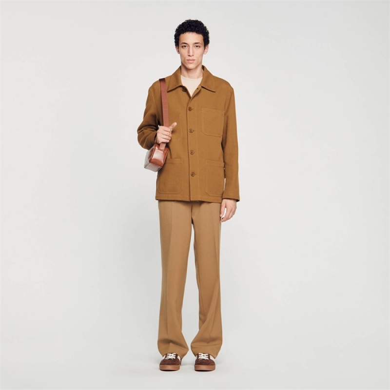 Sandro Worker jacket Camel | SN-SDO65084