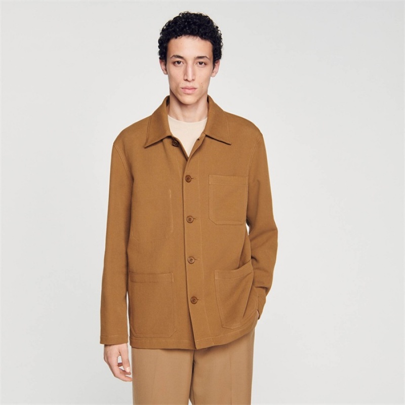 Sandro Worker jacket Camel | SN-SDO65178