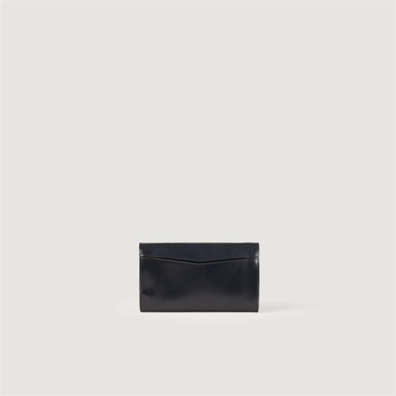 Sandro Yza Pocket clutch bag Black | SN-SDO64864