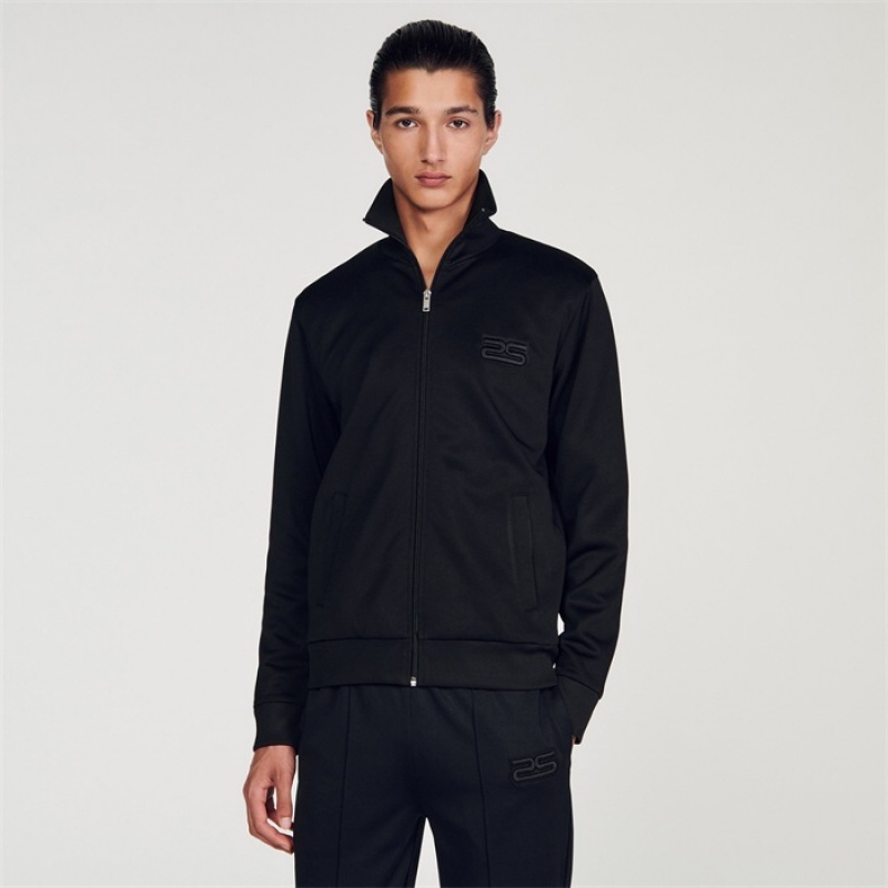 Sandro Zip-up cardigan Black | SN-SDO65266