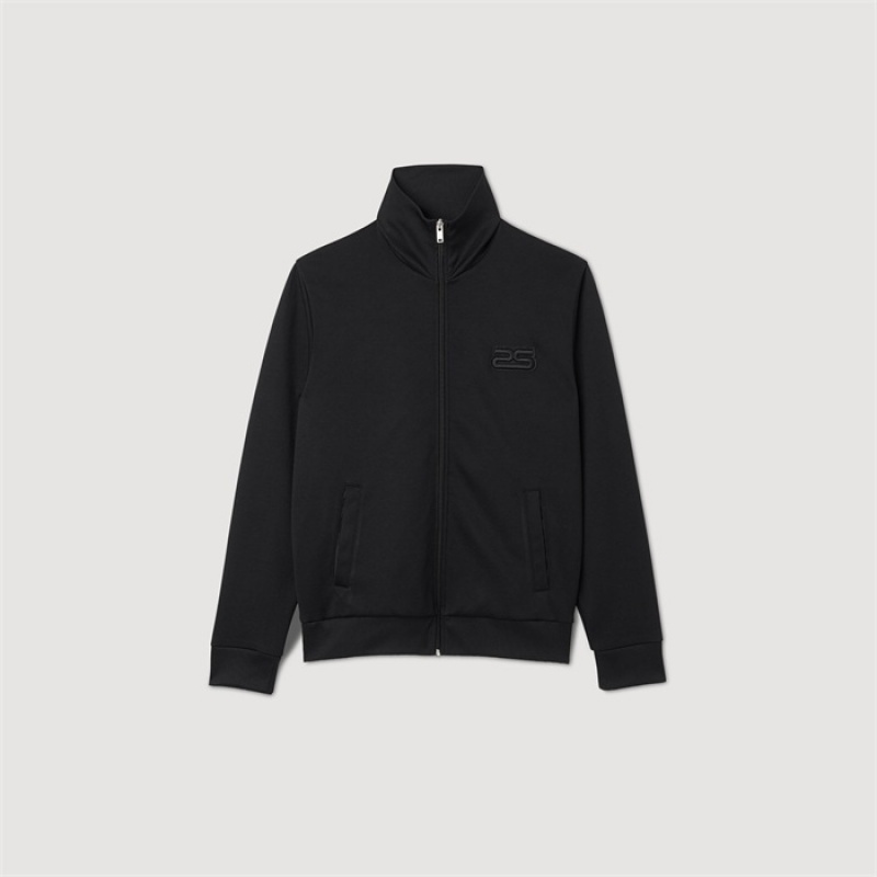 Sandro Zip-up cardigan Black | SN-SDO65266