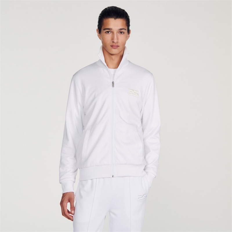 Sandro Zip-up cardigan White | SN-SDO65267