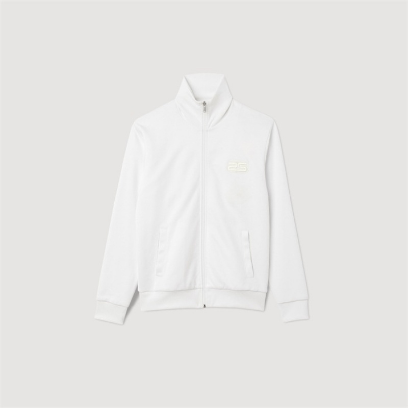 Sandro Zip-up cardigan White | SN-SDO65267