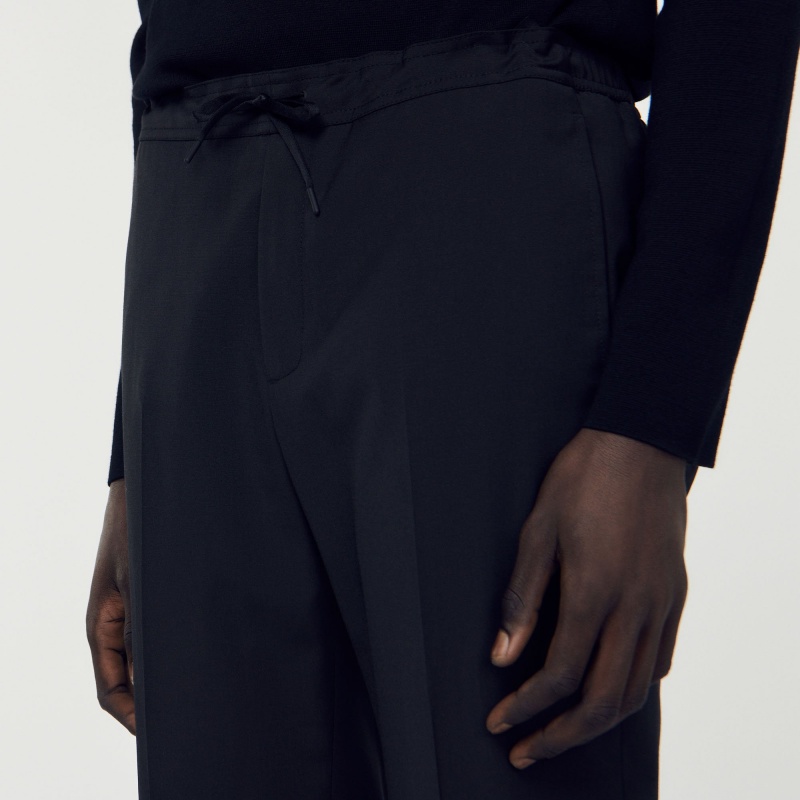 Sandro pants with elasticated waist Black | SN-SDO65336