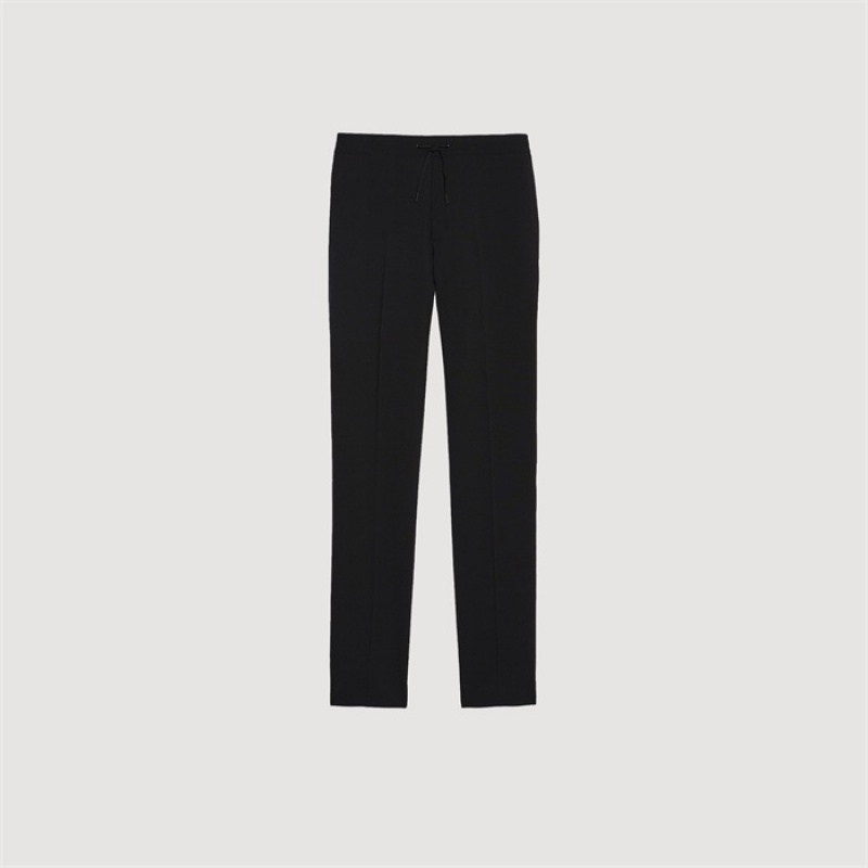 Sandro pants with elasticated waist Black | SN-SDO65336